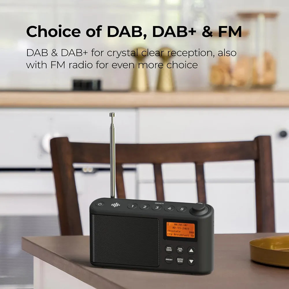 DAB Radio Portable DAB Plus/DAB FM Radio (Spectrum by iBox)