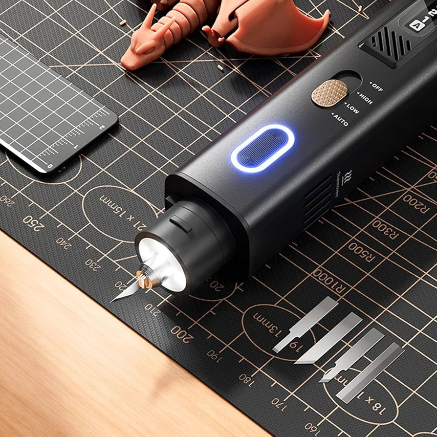 Ultrasonic Cutter Knife Polisher 40 kHz 2in1 Refining 3D Printed Models Leather Wood Plastic Fabric and Metal Sanding