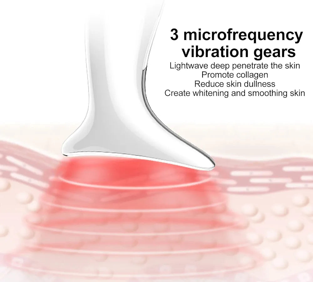 Microfrequency Wrinkle Massager with 3 Modes Skin Tightening Lifting Creating Jawline Smoothing Neck Skin