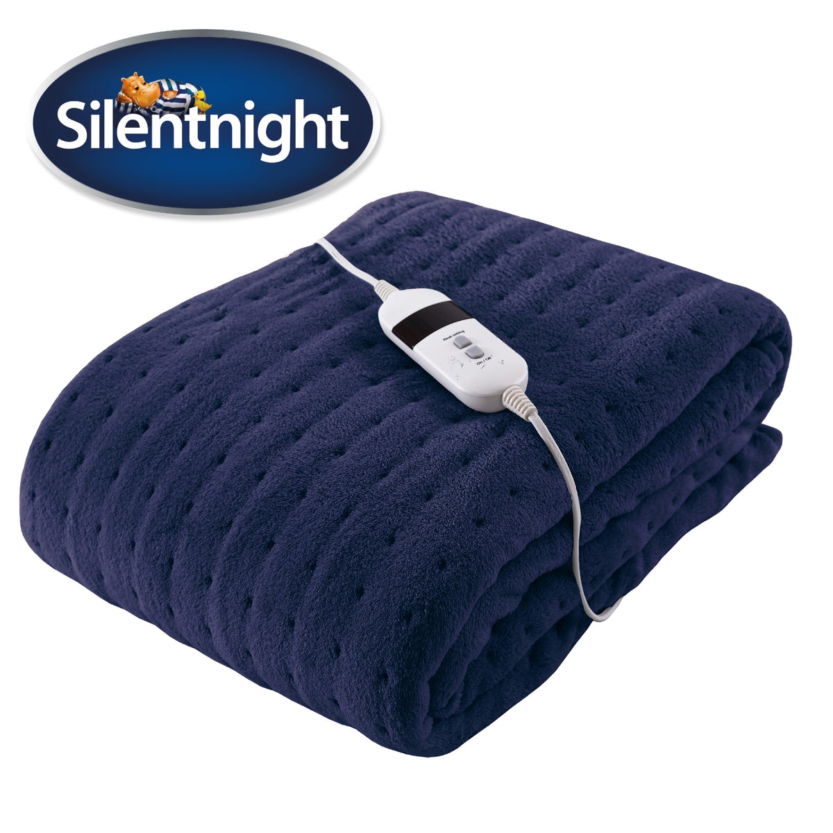 Silentnight Comfort Control Electric Heated Throw - Navy