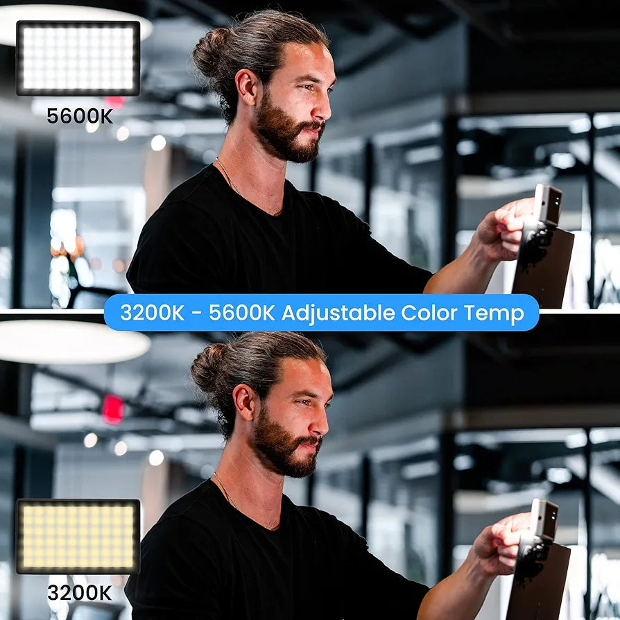 Lume Cube Video Conference & Broadcast Lighting | Computer Light for Video Conferencing, Live Streaming, & Remote Working | Adjustable Brightness & Color Temperature