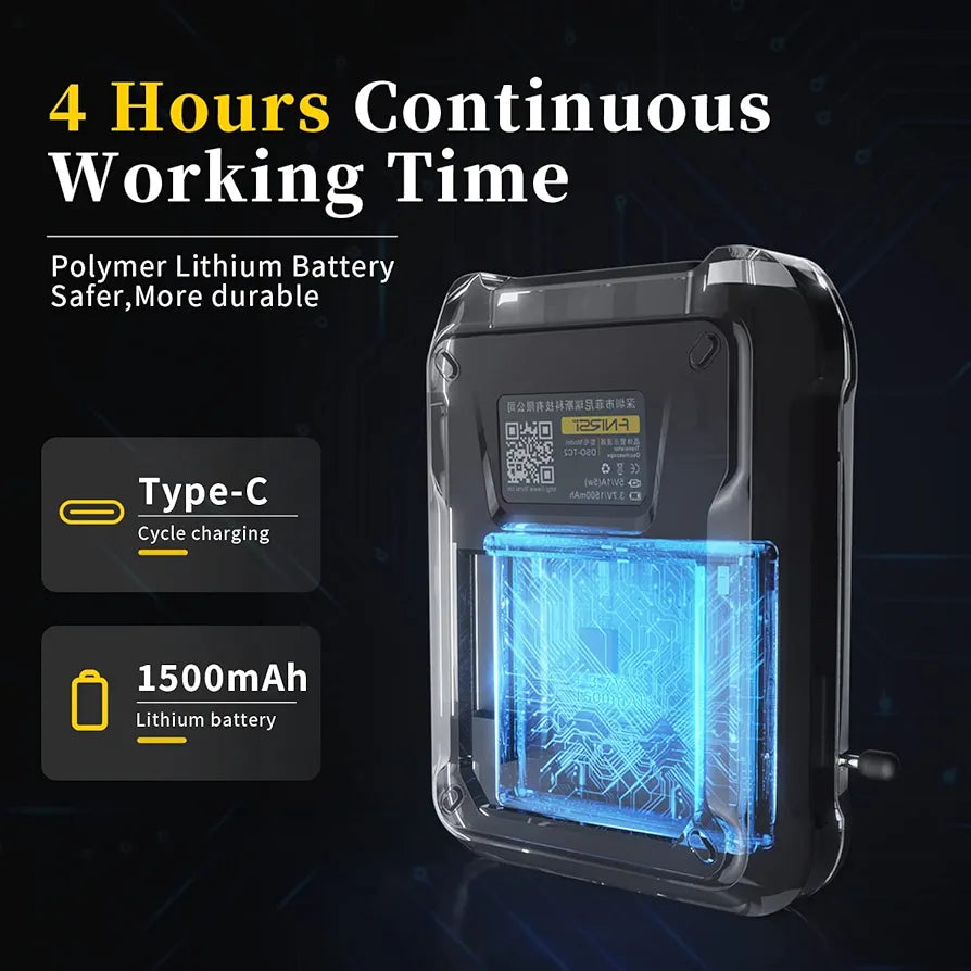 FNIRSI DSO-TC2 Oscilloscope - 2-in-1 Handheld Oscilloscope & Transistor Tester, PWM Square Wave Output, Diode Voltage Continuity Tester, Integrated Hidden Stand, P6100 High Voltage Probe