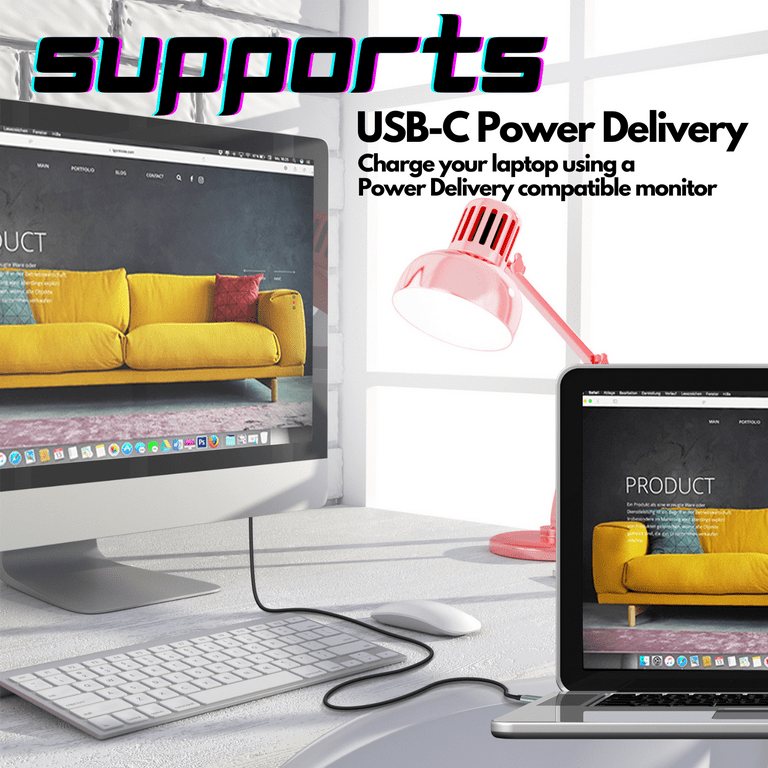 USB C Cable [3.3FT], 100W USB C Monitor Cable for, MacBook, iPhone 16, Studio Display, Monitor, SSD 10GPS
