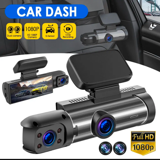 Dash Cam 1080P + Backup Camera
Automatic Loop Recording