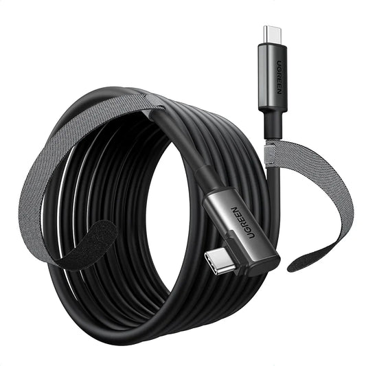 UGREEN Link Cable Compatible with Oculus Quest 2/ Pico 4 and PC/Steam VR, 16FT VR Link Headset Cable with High-Speed Transfer and Fast Charging, USB 3.0 USB C to C Cable for VR Headset and Gaming
