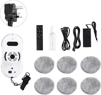 Window Cleaning Robot, Intelligent Automatic Remote Control Robot, Safety Anti-Drop, Glass Cleaning Wiping Machine for Home, Office, Building