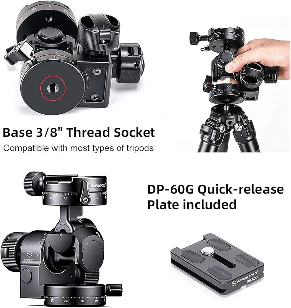 SUNWAYFOTO Geared Head GH-Pro II Tripod Head
