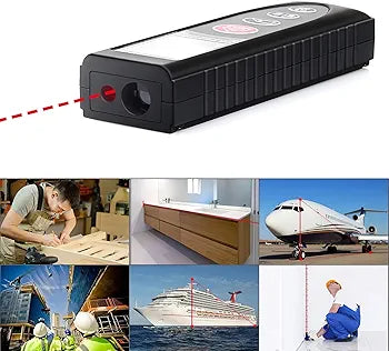Laser Distance Meter, Eventek Portable Laser Measure Tool with Backlight, Distance Measure for Volume/Area/Pythagorean