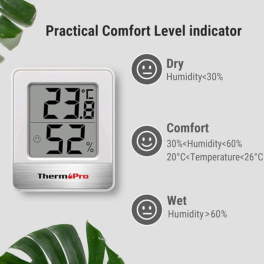 ThermoPro Pack of 3 Digital Room Thermometer Hygrometer Indoor