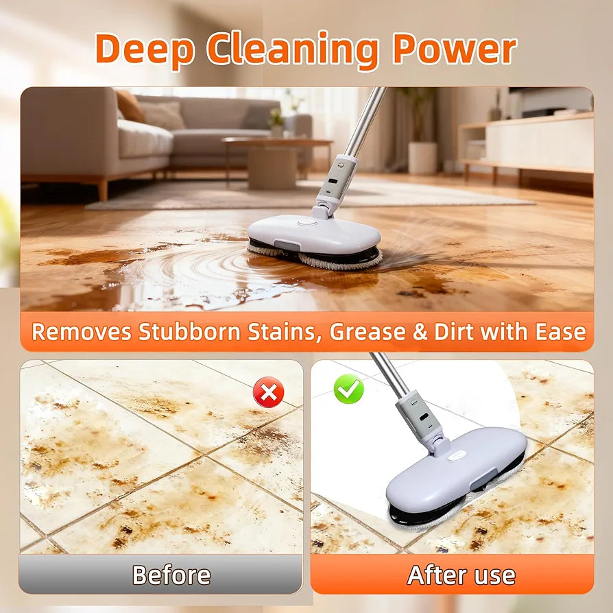GOBOT Cordless Electric Spray Mop with High Speed Motor