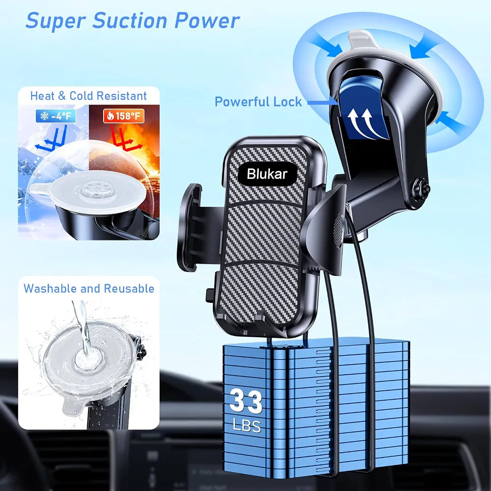Blukar Car Phone Holder 360 Adjustable