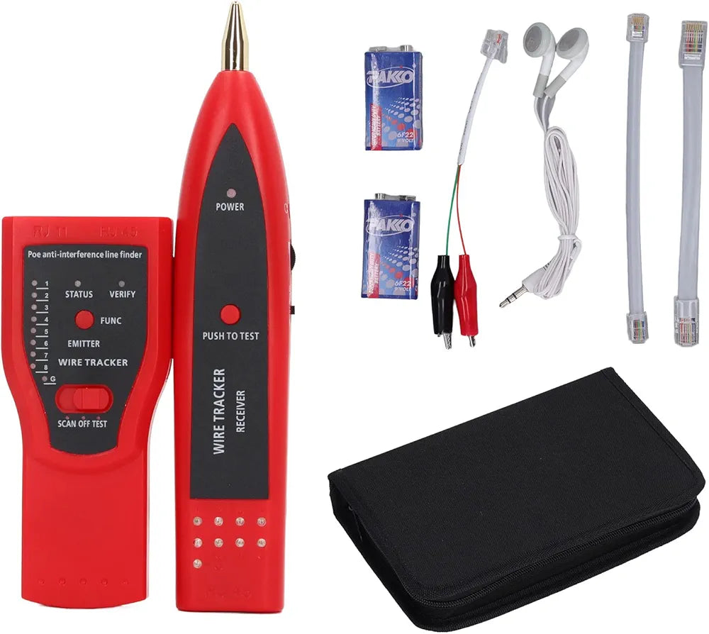 Cable Tester, POE Net Cable Telephone Line Tester Cable Collation Continuity Checker
