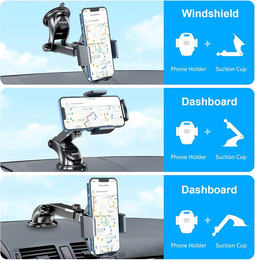 Beikell 360° Rotatable Mobile Car Phone Holder