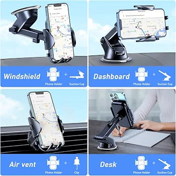 Blukar Car Phone Holder 360 Adjustable