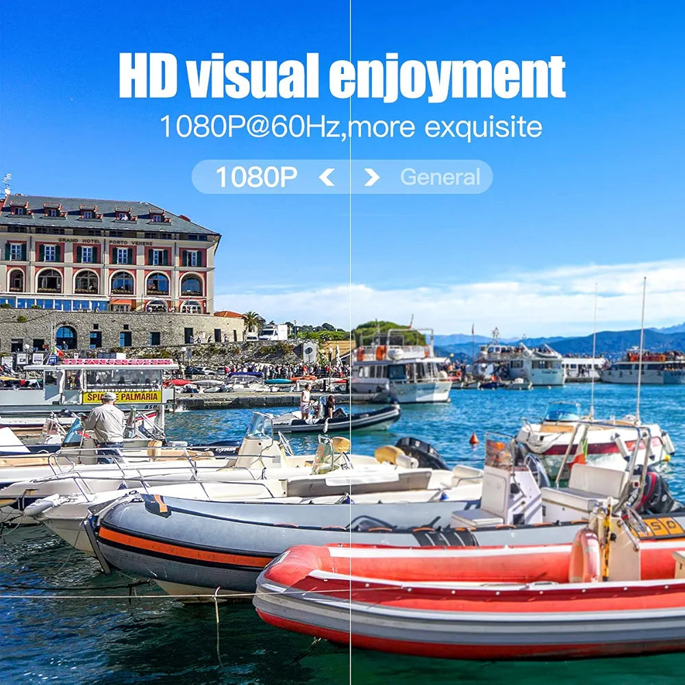 HDMI Extender 50m/164ft with Local Loop Out, Over Cat 5/5e/6/7 Extend Full HD 1080P@60Hz POE EDID Transmitter + Receiver