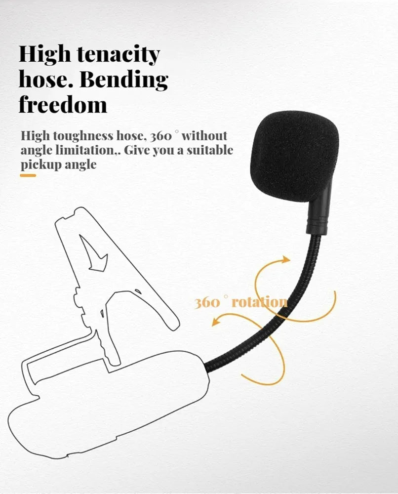 UHF Wireless Saxophone Microphone System Clip on Musical Instrument Wireless Receiver Transmitter for Saxophone Trumpet