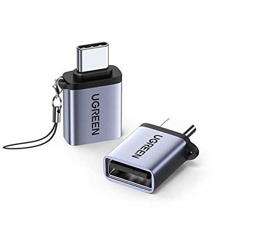 UGREEN USB C to USB 3.0 OTG Adapter 2 Pack USB Type C Male to USB A Female Adapter Compatible with iPhone 16 Plus Pro Max 15 MacBook Pro Air iMac iPad Pro Galaxy Tab S9 S24 Redmi Note 11