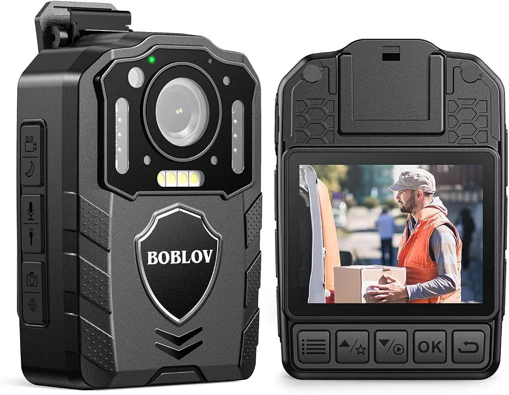 BOBLOV Body Camera Battery Night Vision Body Cam