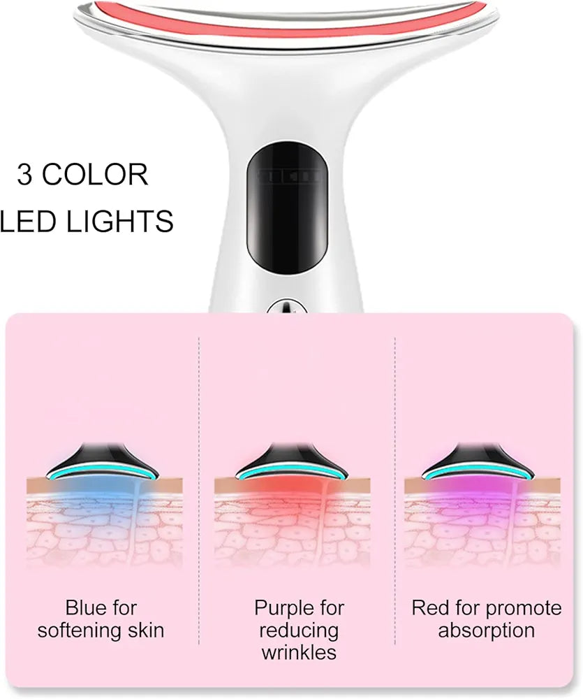 Microfrequency Wrinkle Massager with 3 Modes Skin Tightening Lifting Creating Jawline Smoothing Neck Skin