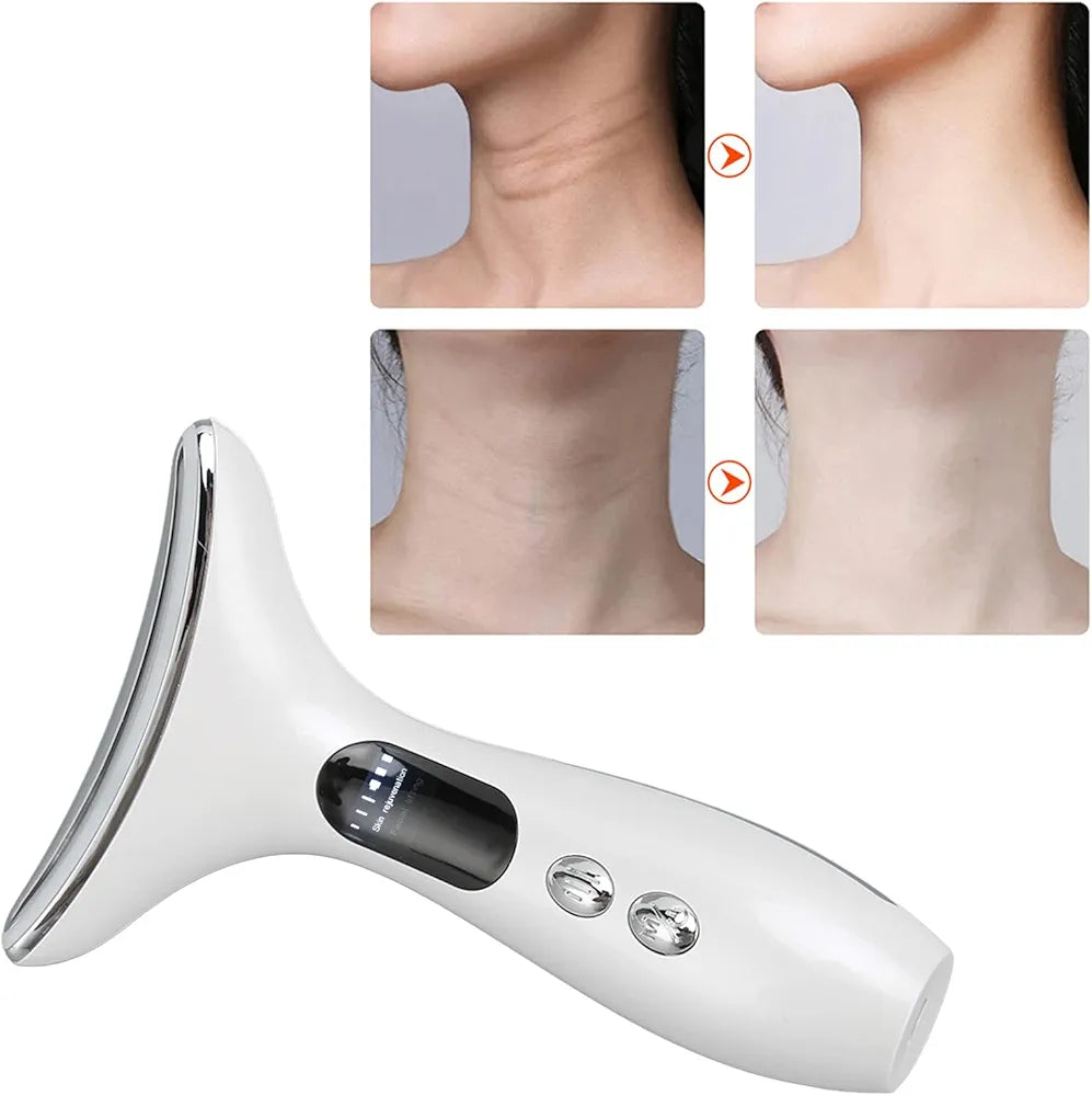 Microfrequency Wrinkle Massager with 3 Modes Skin Tightening Lifting Creating Jawline Smoothing Neck Skin