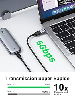 UGREEN USB C to USB 3.0 OTG Adapter 2 Pack USB Type C Male to USB A Female Adapter Compatible with iPhone 16 Plus Pro Max 15 MacBook Pro Air iMac iPad Pro Galaxy Tab S9 S24 Redmi Note 11