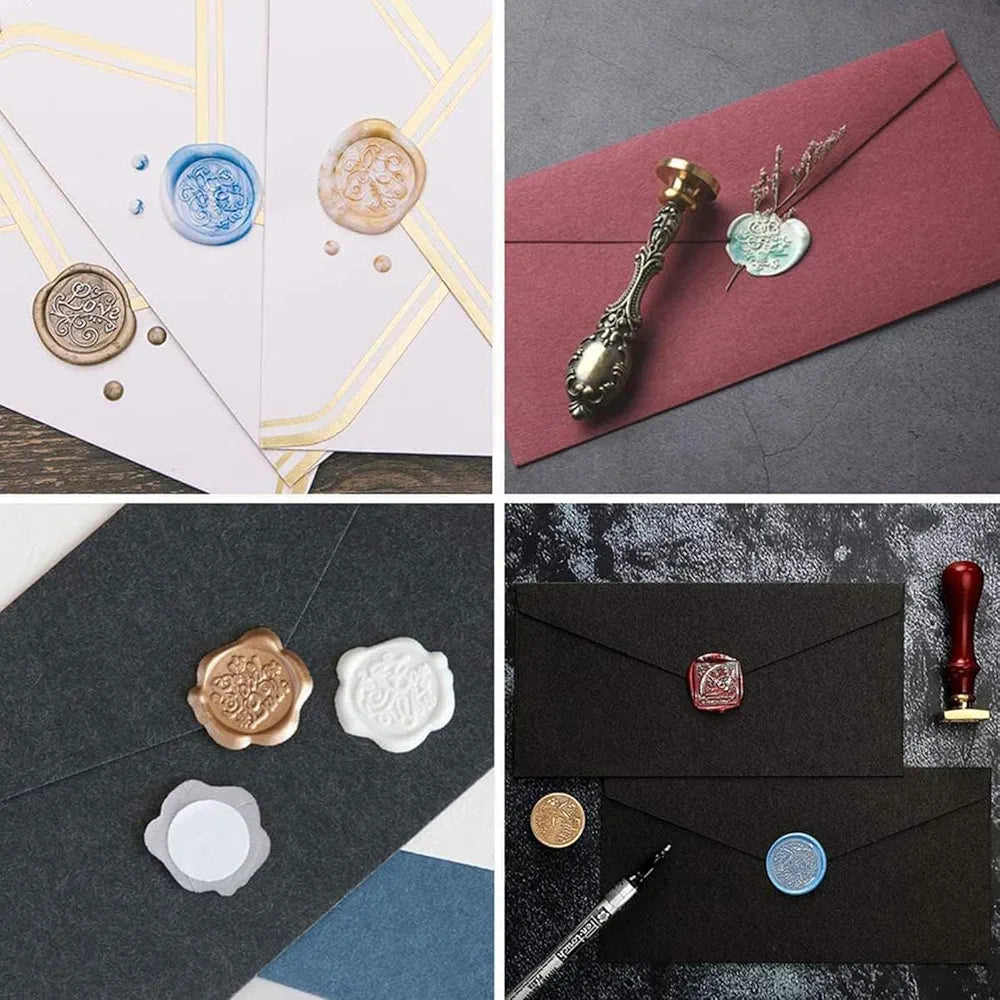 Sealing Wax Stamp Kit with Wax Seal Beads