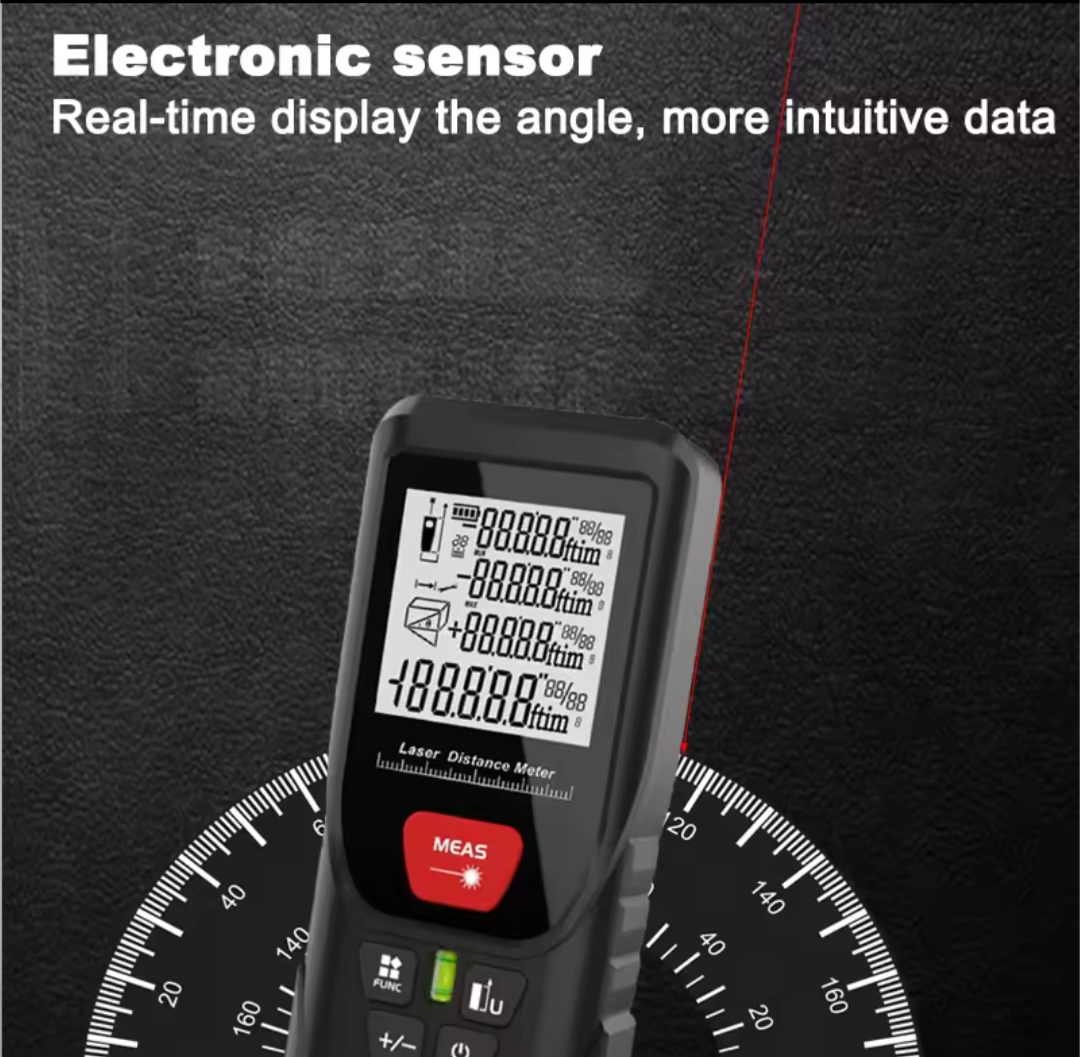Laser Distance Meter 200M Digital Tape Measure Precision Rangefinder With Distance/area/volume