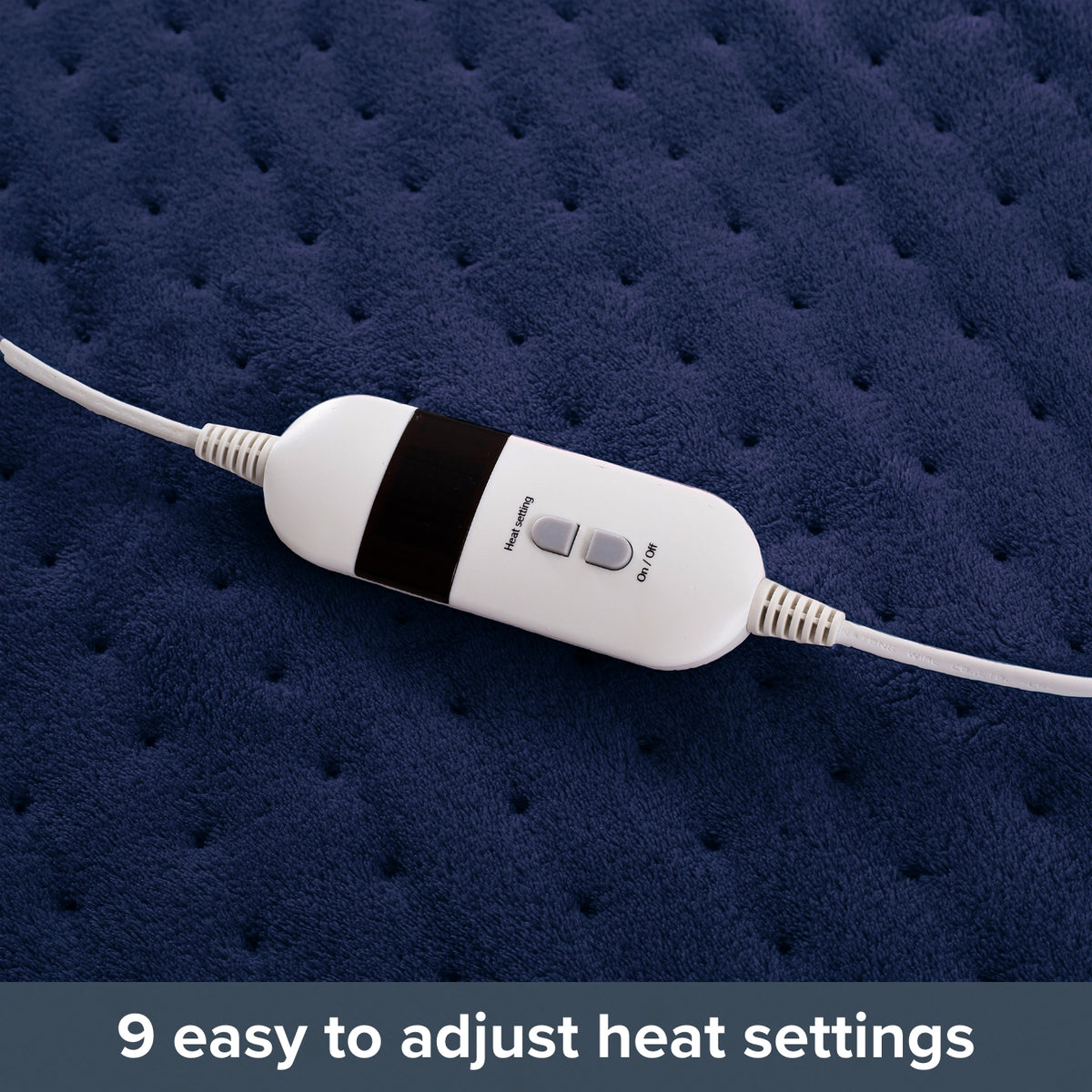 Silentnight Comfort Control Electric Heated Throw - Navy