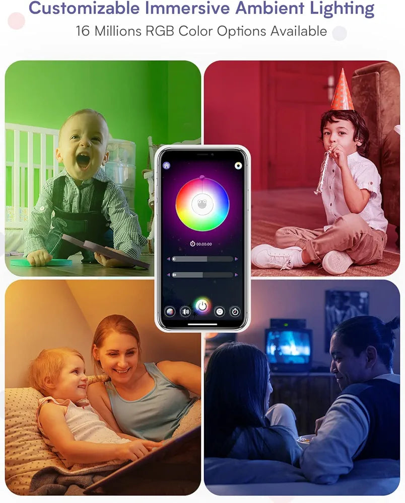 White Noise Sound Machine Baby, Hotmoon Smart Night Light, Time-to-Rise Toddler Sleep Trainer, Adult Kids Alarm Clock, App Control Nursery Lamp, Infant Baby Soother, Newborn Essentials Must Haves Gift