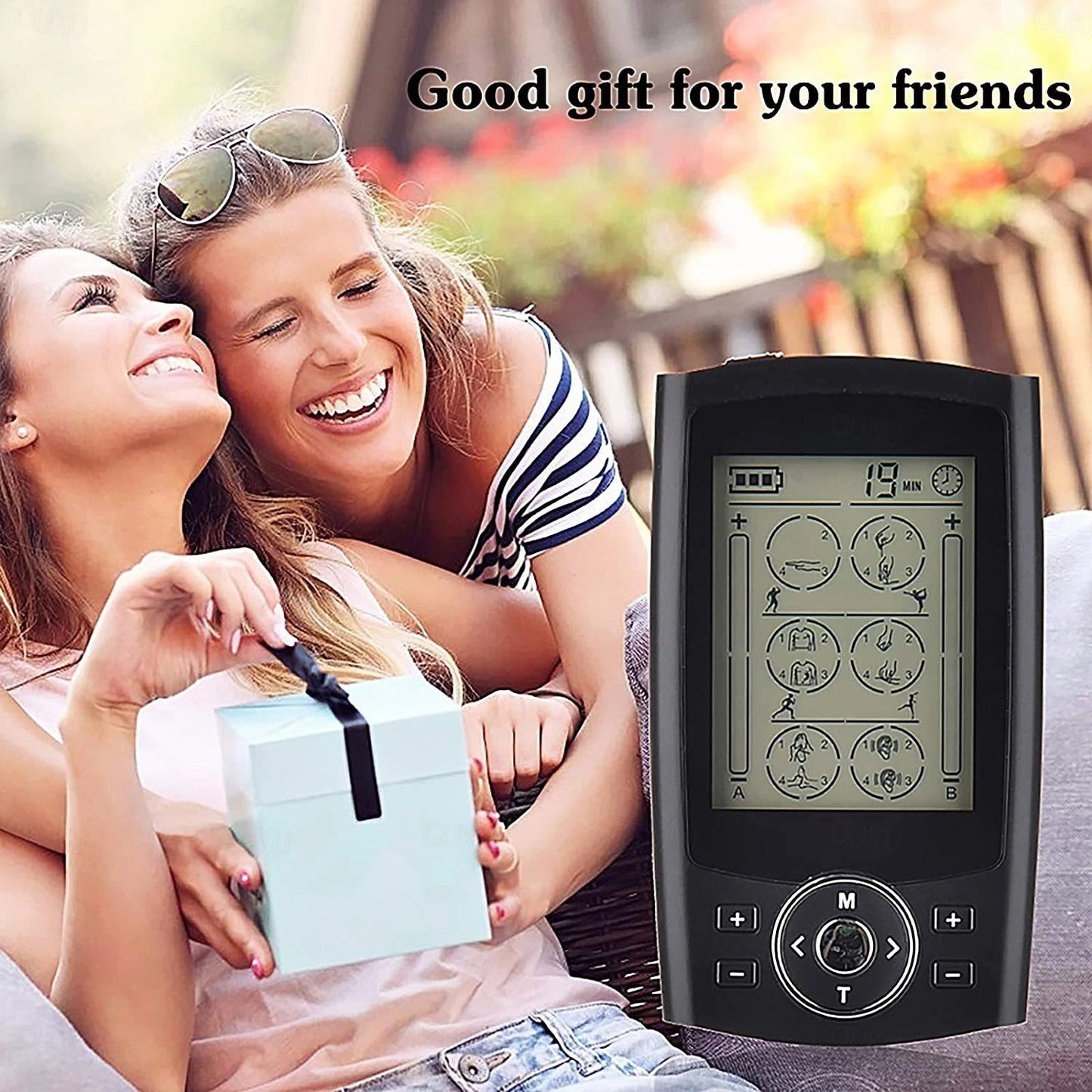 TENS + EMS COMBINATION UNIT. AUVON TENS EMS machine combines 2 therapies in 1 device.