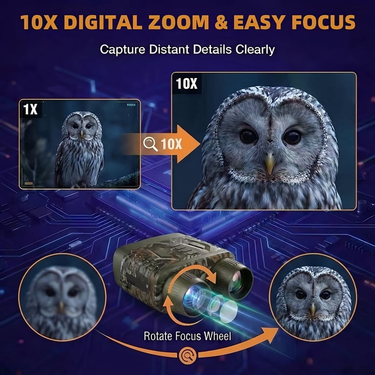 Night Vision 4k Goggles 2624Ft/800M Range