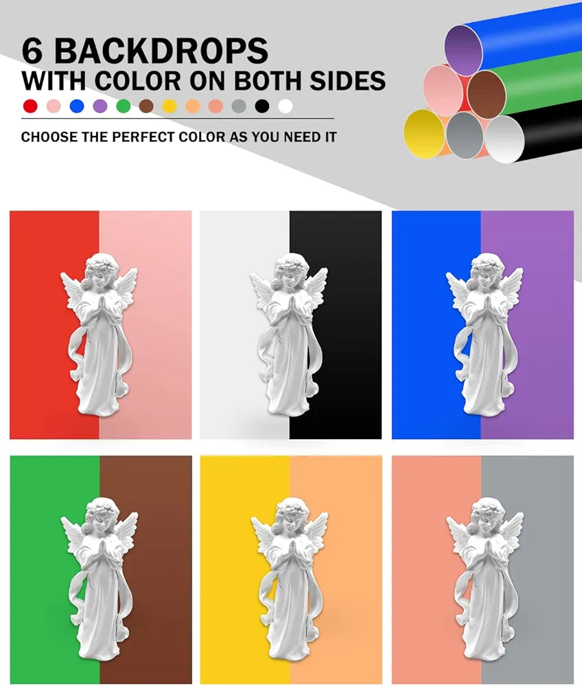 PULUZ 9.8"/25cm Foldable Portable Photo Studio Light Box, Adjustable Brightness