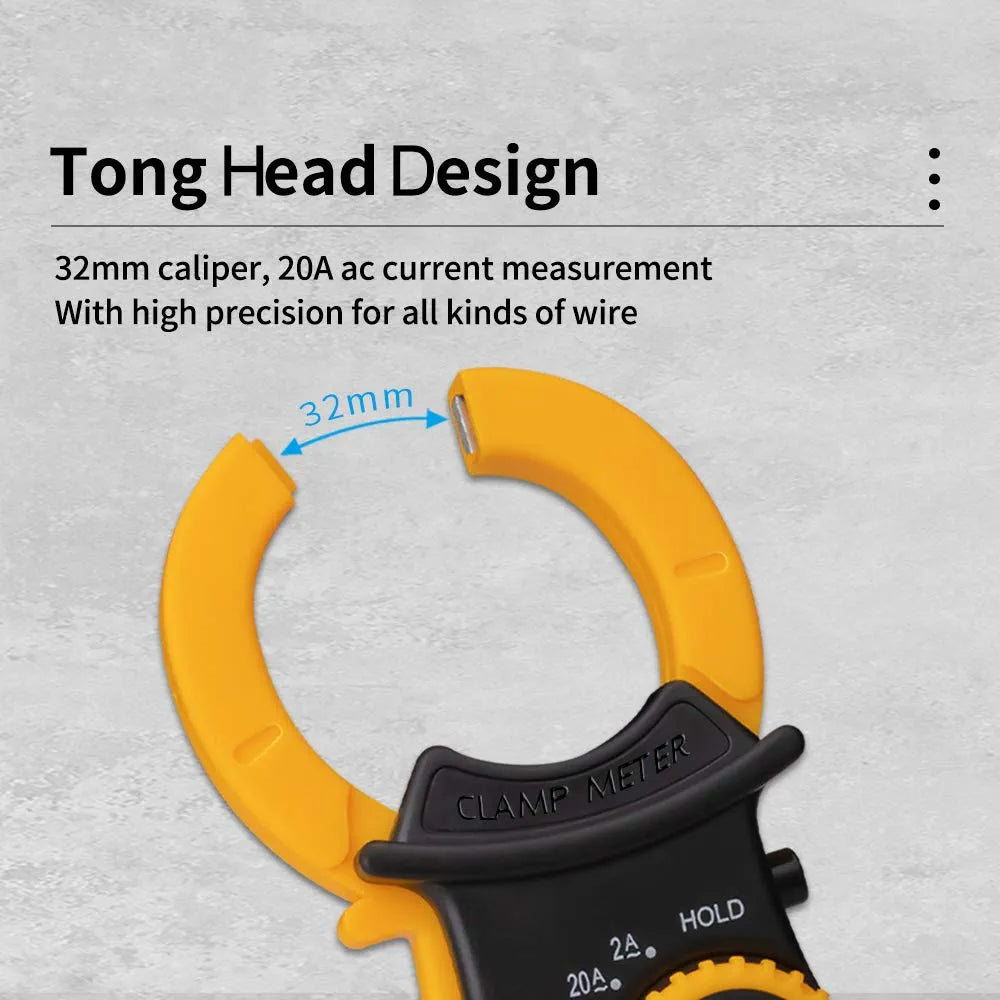 Digital Clamp Meter Multimeter Handheld AC DC Voltage Current Voltmeter Diode Resistance Non-contact Fire Wire Identification