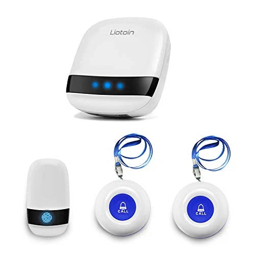Wireless Caregiver Personal Alarm Systems, LIOTOIN Waterproof SOS Call Button 2
