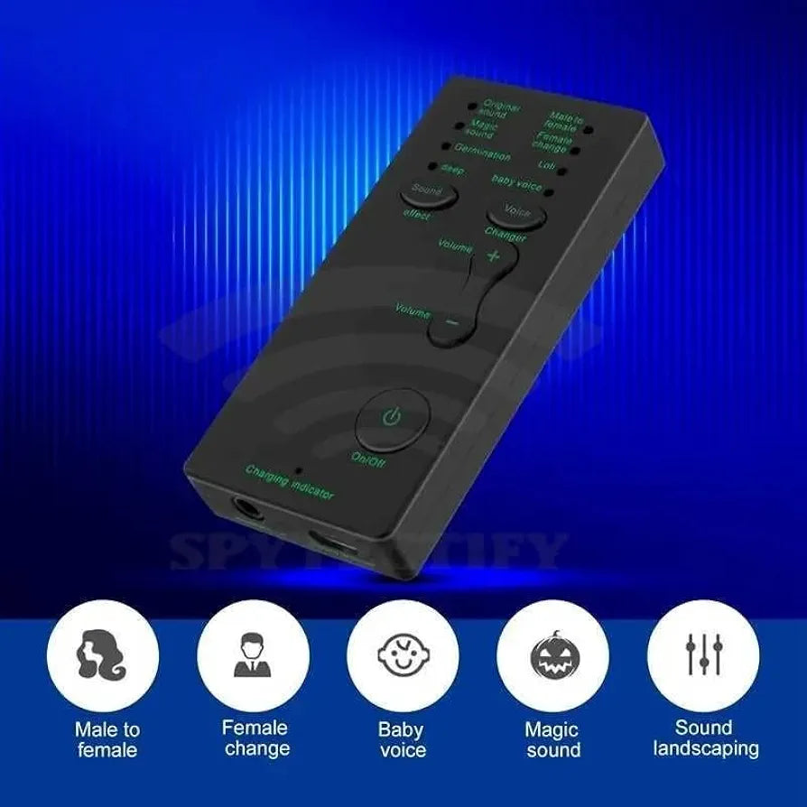 Voice Changer for Portable Microphone Sound Effect Live Broadcast Voice Disguiser for Mobile Phone PC Laptops Games