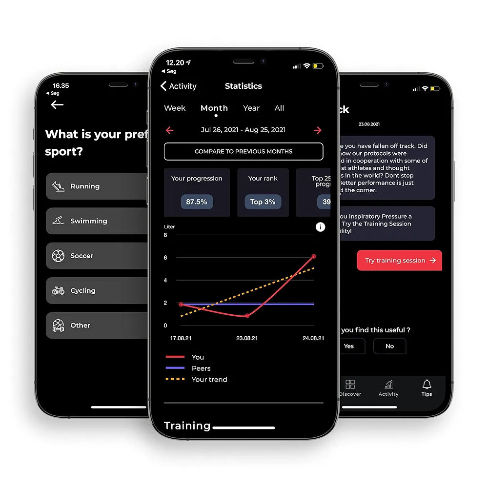 Airofit Pro ™ Smart Breathing Trainer for Lungs Created by The Most Recognized Breathing Experts On The Planet | Breathing Exercise Device - Perfect for Everyone Seeking Better Fitness and Strength