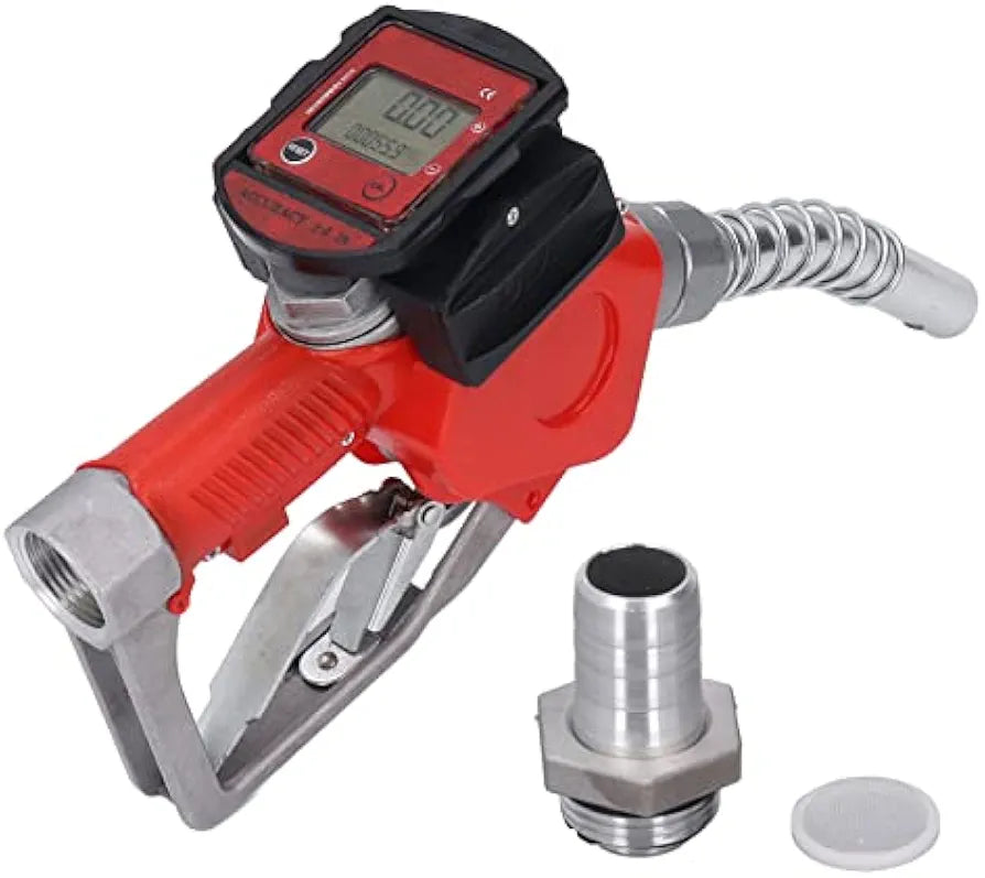 Automatic Fuel Nozzle, Aluminum Alloy, Model K28, with Digital Meter, Auto Shut Off, 3-Position Locking, for Kerosene and Petrol