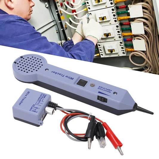 Tone Generator Kit, Wire Tracer Circuit Tester with Audible and Visual Indication Cable Toner Detector Inductive Amplifier Line Finder for Telephone, Coax, Trace Data, Security, Electrical Cables