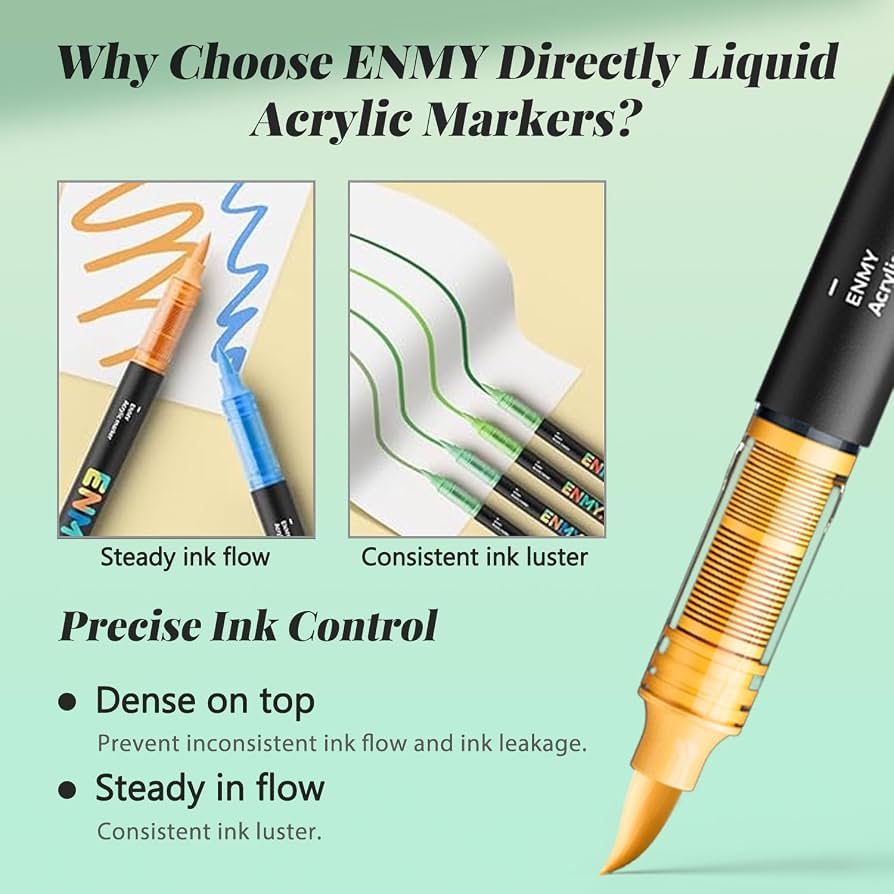 Acrylic 80 Colors Direct Liquid  Paint Marker Pens