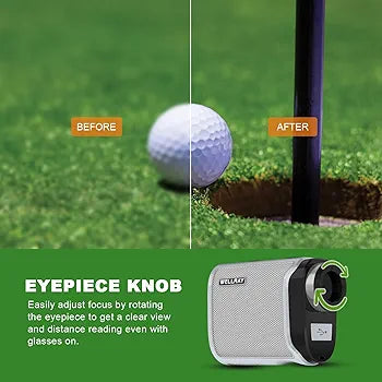 Golf Rangefinder by WELLRAY - ,USB Charging , 6X Magnification Clear View 800 Yards