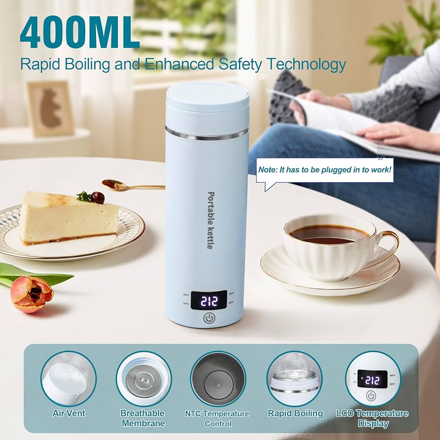 Travel Electric Kettle Portable Mini Kettle Small Hot Water Boiler