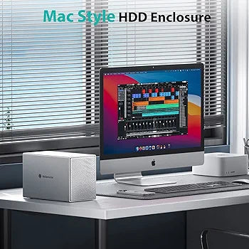 Yottamaster 5 Bay External Hard Drive Enclosure, Aluminum USB3.0 3.5" HDD Enclosure for 3.5 & 2.5 Inch SATA HDD/SSD, Support 90TB(5x18TB) Direct Attached Storage DAS, Non-RAID [PS500U3]