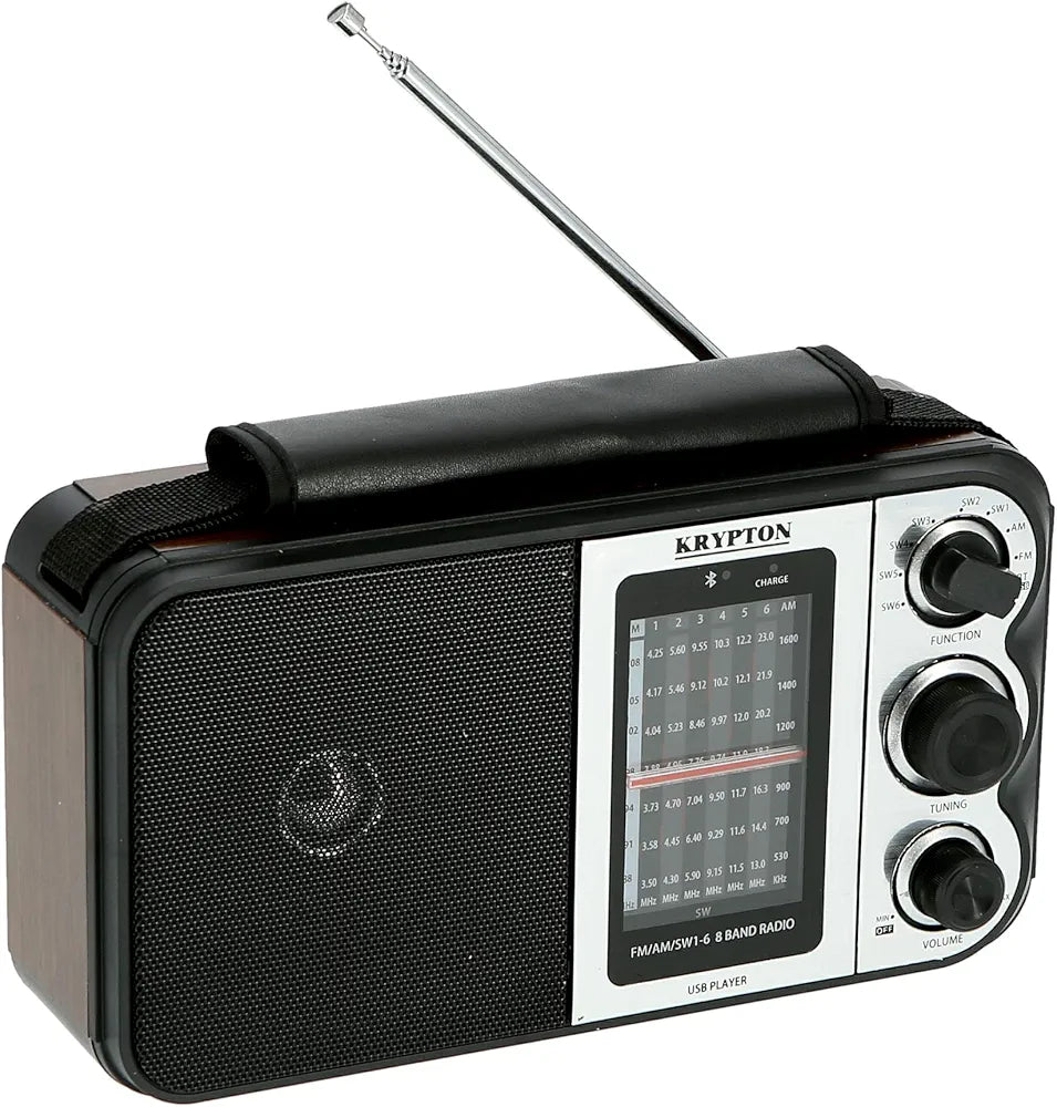 Krypton Rechargeable Radio with MP3 Player BT Speaker
