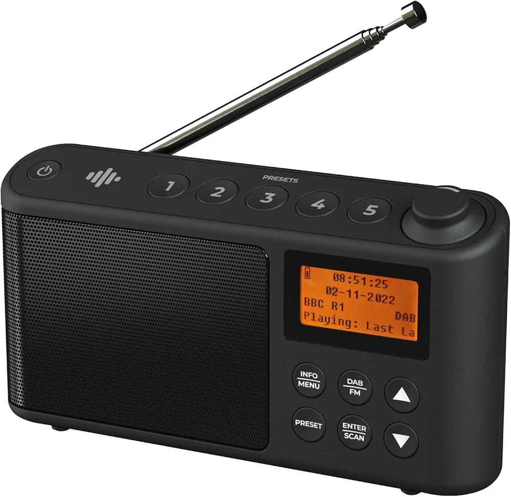 DAB Radio Portable DAB Plus/DAB FM Radio (Spectrum by iBox)