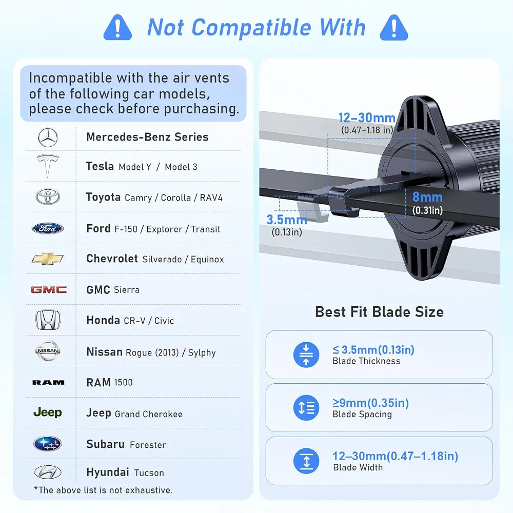 Blukar Car Phone Holder 360 Adjustable