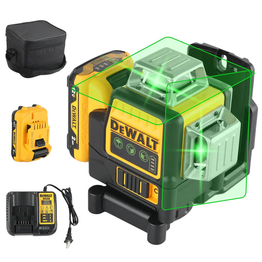 DEWALT 12V MAX Laser Level, Green Line Laser, 3-Way, 360 Degree Professional Laser, Cordless/Rechargeable (DW089LG)