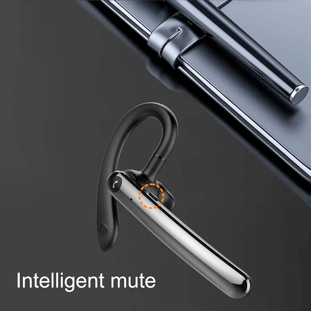 Wireless Earphones Earbuds Bluetooth Headset,F990-compatible Earphone Ear Hook ENC Noise Reduction Dual Microphone Smart Vocal Wireless for Business - Black