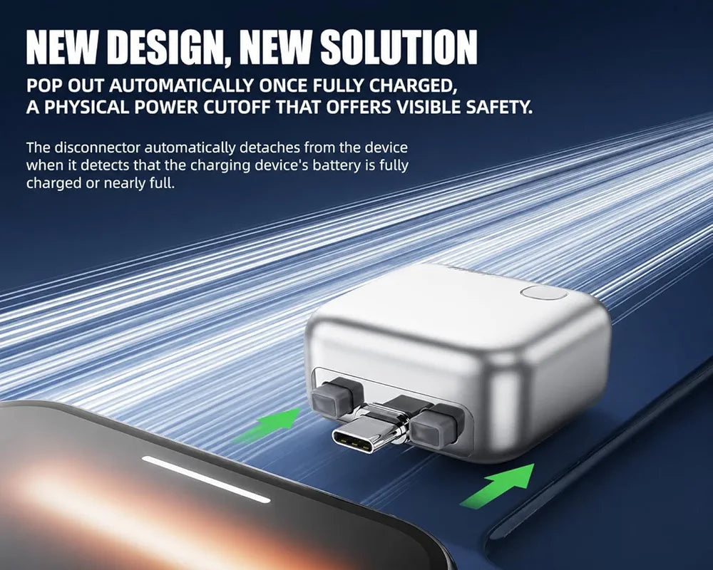Auto Power Disconnector Automatically Pops Out After Full  Charge