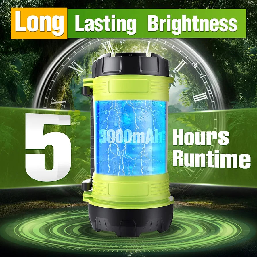 Rechargeable Camping Lantern - 800LM, 6 Lighting Modes, Waterproof, Portable LED Light for Camping, Hiking, Emergencies & Outdoor Adventures
