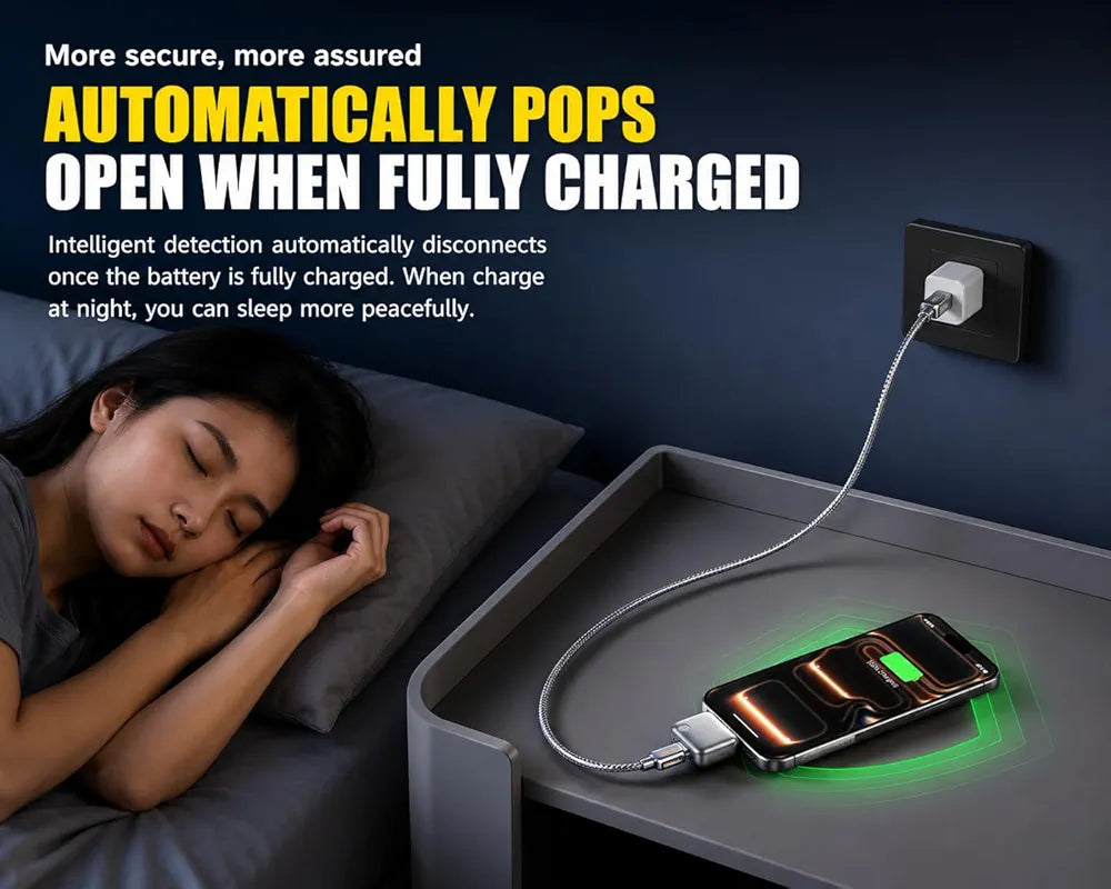 Auto Power Disconnector Automatically Pops Out After Full  Charge